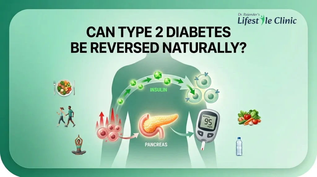 Reverse type 2 diabetes naturally with healthy lifestyle changes and improved blood sugar control