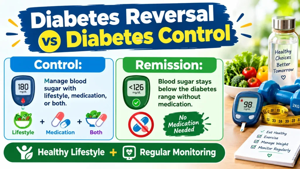 Diabetes Reversal vs Diabetes Control What Is the Difference