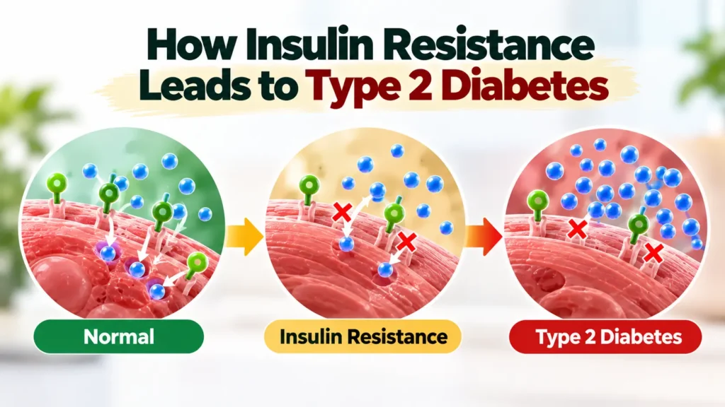 How Insulin Resistance Leads to Type 2 Diabetes