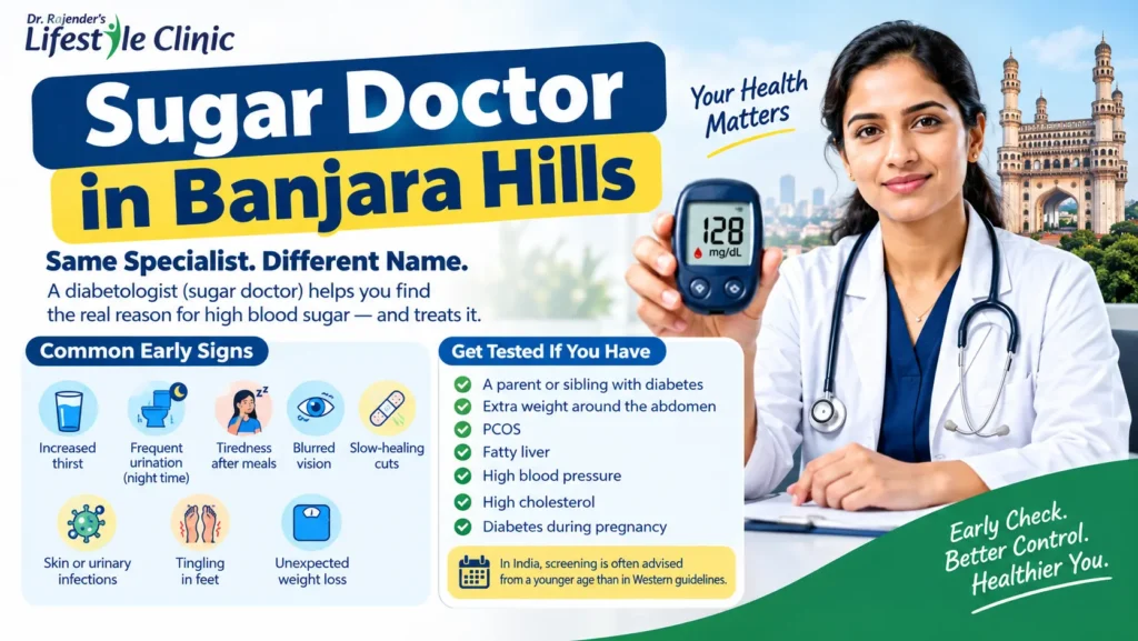 Sugar Specialist Doctor in Banjara Hills
