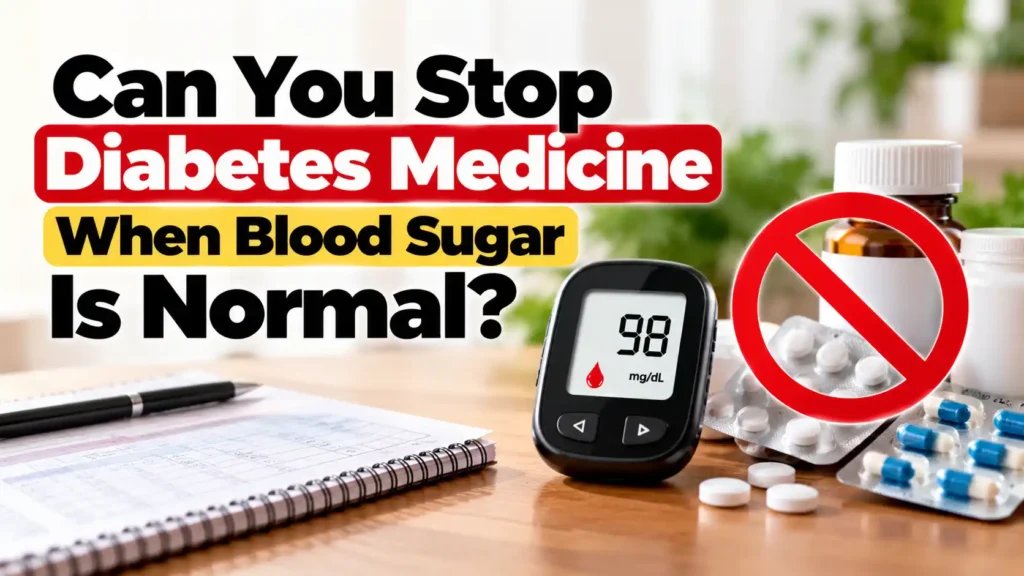 Can You Stop Diabetes Medicine When Blood Sugar Is Normal