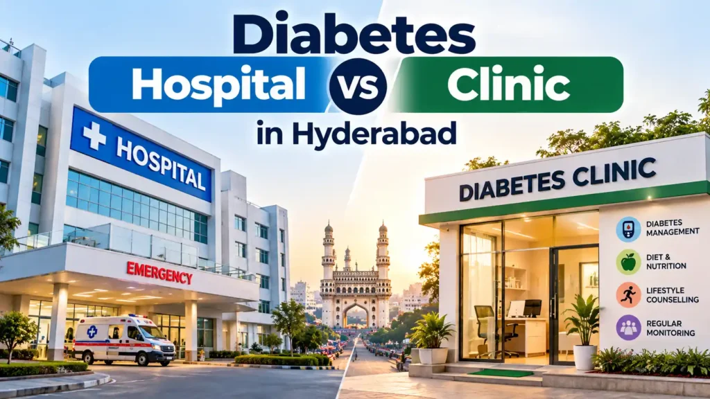 Diabetes Hospital vs Clinic in Hyderabad Diabetes Hospital vs Clinic in Hyderabad