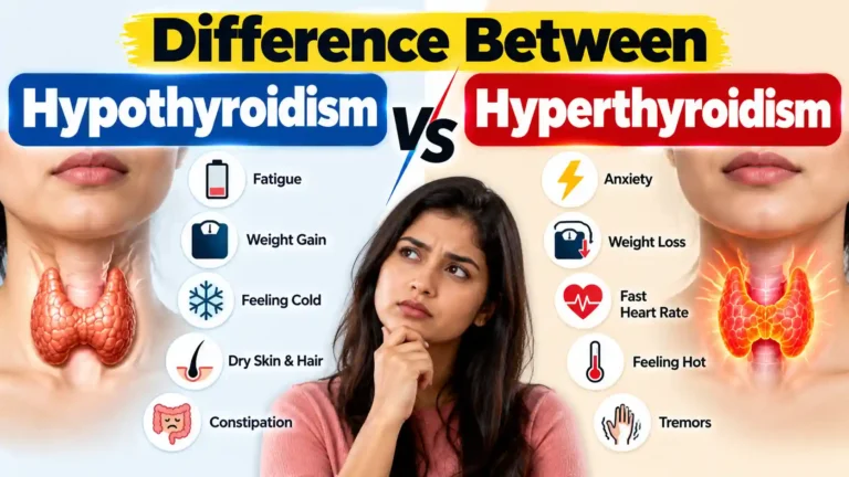 Difference Between Hypothyroidism and Hyperthyroidism